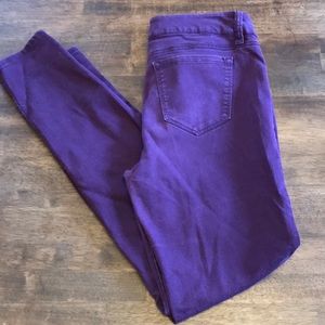 Refuge purple skinny pants